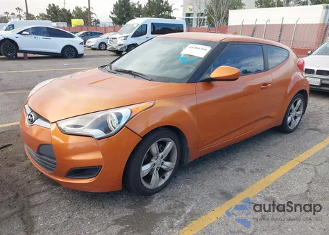 2012 Hyundai Veloster Base W/Black z USA, uszkodzony, nr VIN KMHTC6AD6CU065677